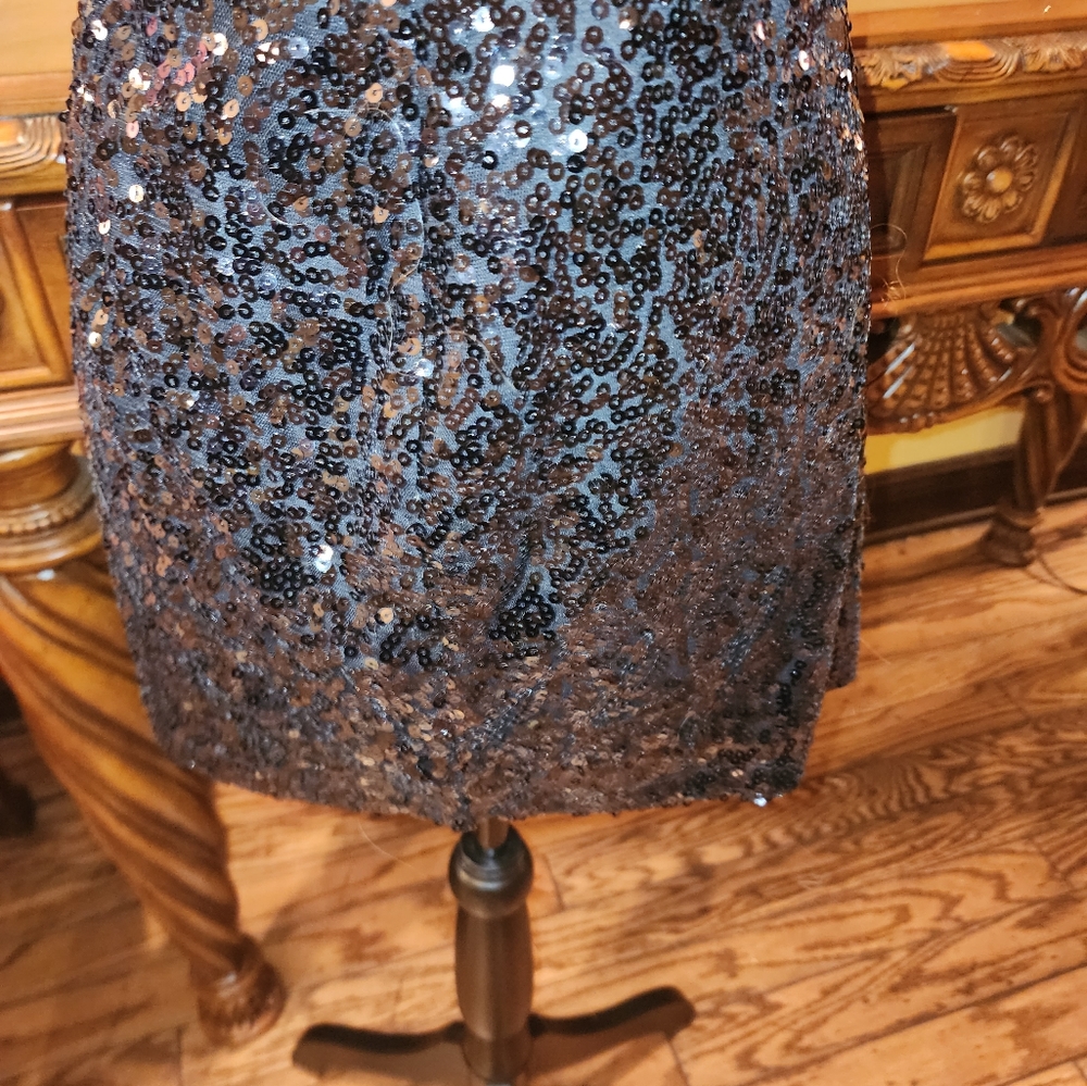 Mini Skirt sequence  Black